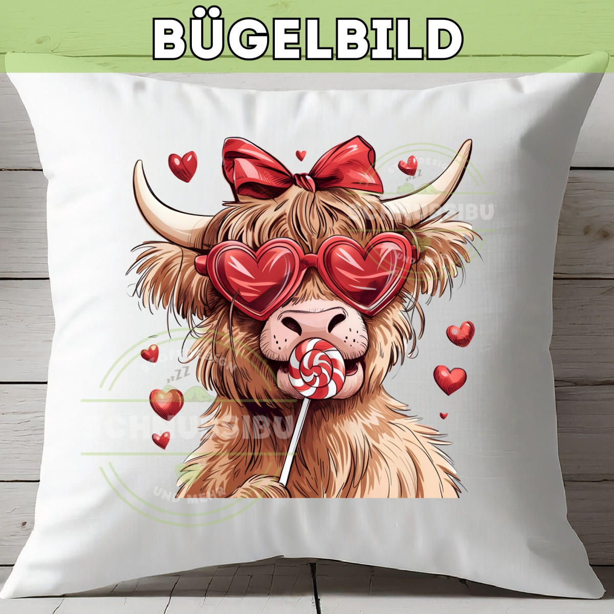 Bügelbild Lollipop-Cow
